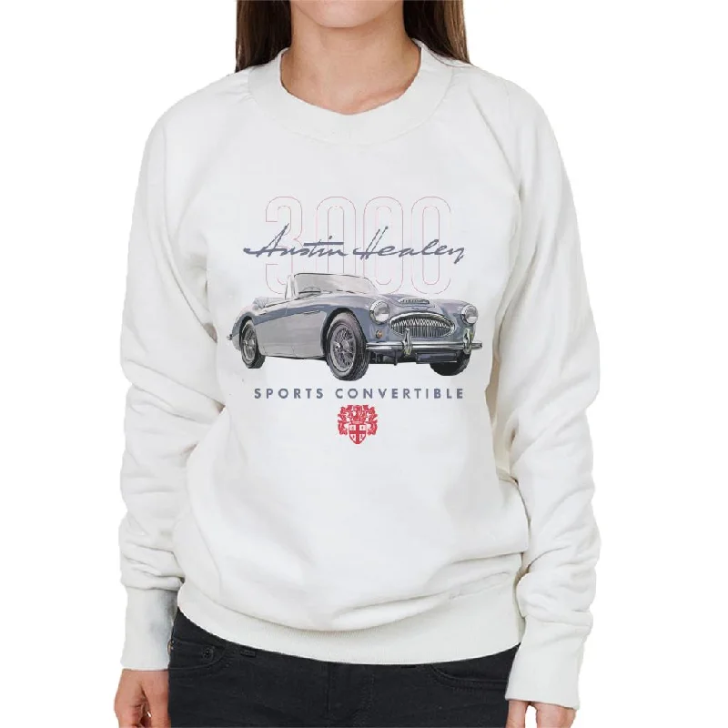 lightweight workout sweatshirtAustin Healey 3000 Convertible British Motor Heritage Women's Sweatshirt