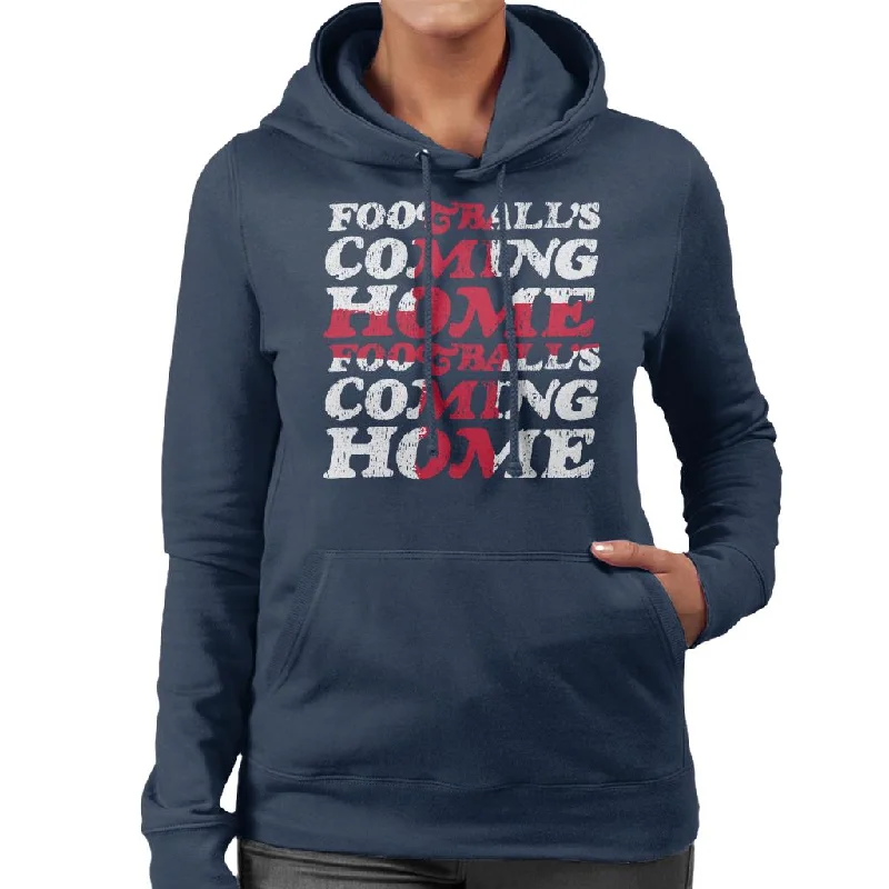 fitted hoodieFootball's Coming Home Cascade Flag Women's Hooded Sweatshirt