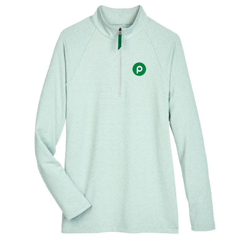 Grand Opening Sale zip-up jacketDevon & Jones CrownLux Performance® Ladies' Clubhouse Micro-Stripe Quarter-Zip Grand Opening Sale zip-up jacketDevon & Jones CrownLux Performance® Ladies' Clubhouse Micro-Stripe Quarter-Zip
