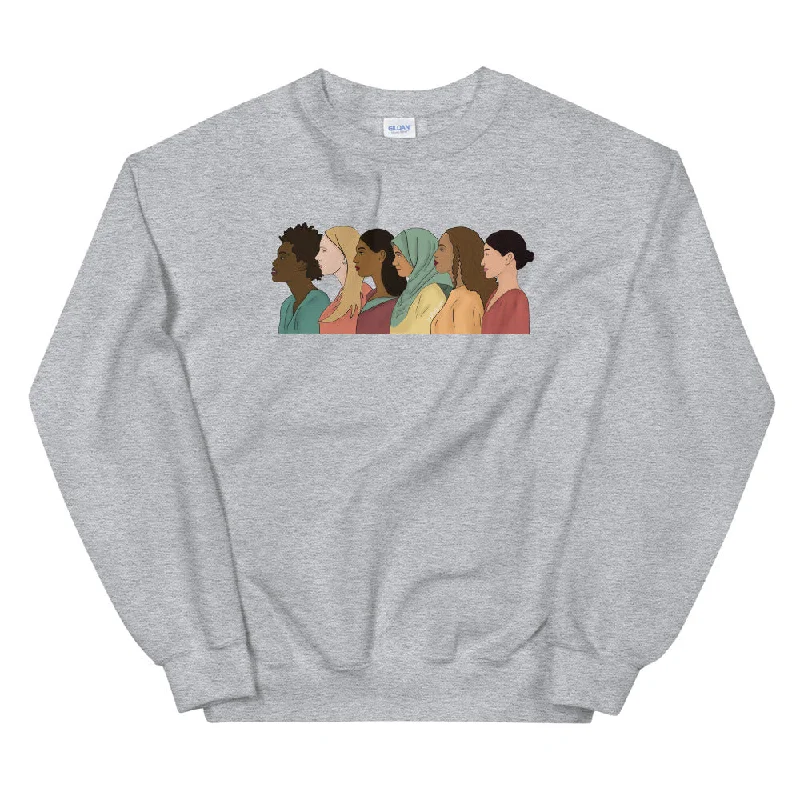 Last Chance cool workout sweatshirtSide View Women Empowerment Sweatshirt