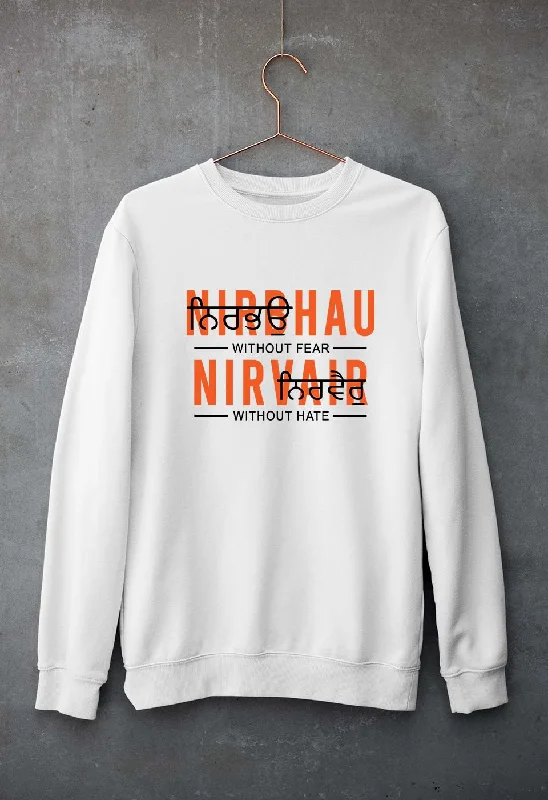 Fantastic Offers oversized sports sweatshirtNirbhau Nirvair Unisex Sweatshirt for Men/Women