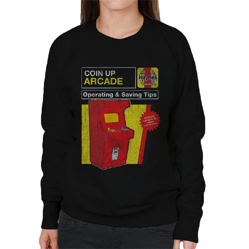 stylish athletic hoodieHaynes Coin Up Arcade Tips Women's Sweatshirt