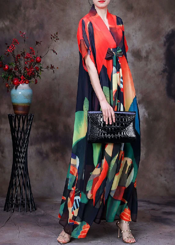 Steals and Deals cocktail party dressOrange Print Chiffon Maxi Dresses Asymmetrical Exra Large Hem Short Sleeve Steals and Deals cocktail party dressOrange Print Chiffon Maxi Dresses Asymmetrical Exra Large Hem Short Sleeve