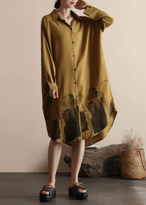 Sneak Peek Sale ruffle dressDIY Yellow Peter Pan Collar Patchwork Linen Shirts Dresses Spring Sneak Peek Sale ruffle dressDIY Yellow Peter Pan Collar Patchwork Linen Shirts Dresses Spring