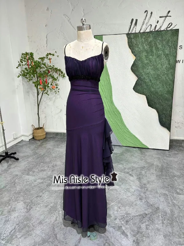 Early Bird Discount vintage-inspired dressFIt and Flare Purple 90s Prom Dress