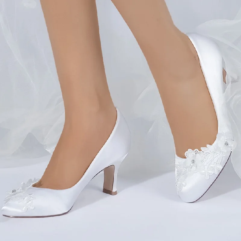 Special Price casual evening dressChunky Heel 6cm Silk-Like Shoes CK0419