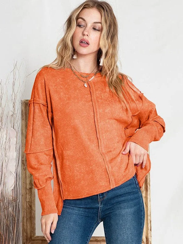 Deal Dash Popular Loose Round Neck Sweatshirts For Women With Long Sleeves
