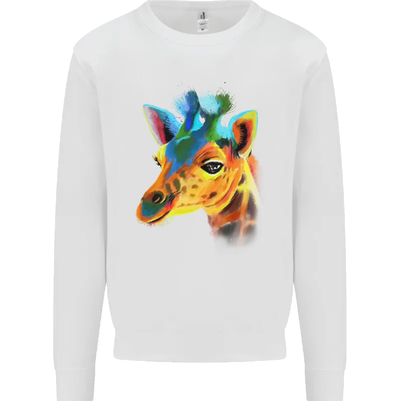 fashion sportswear hoodieA Giraffe Watercolour Mens Sweatshirt Jumper