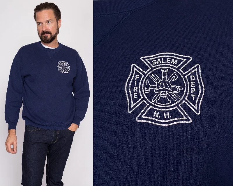 Final Clearance Medium 90s Salem Fire Department Sweatshirt