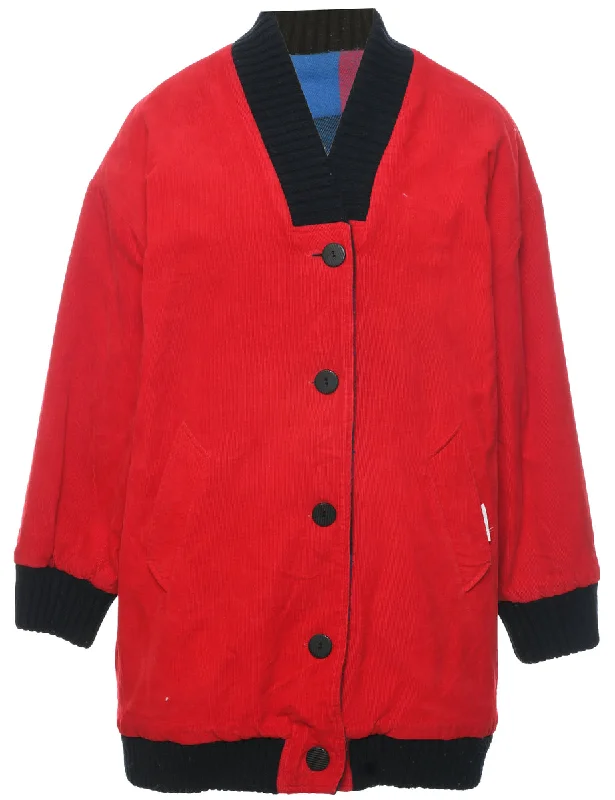 Instant Savings wool coatCorduroy Red Coat - L