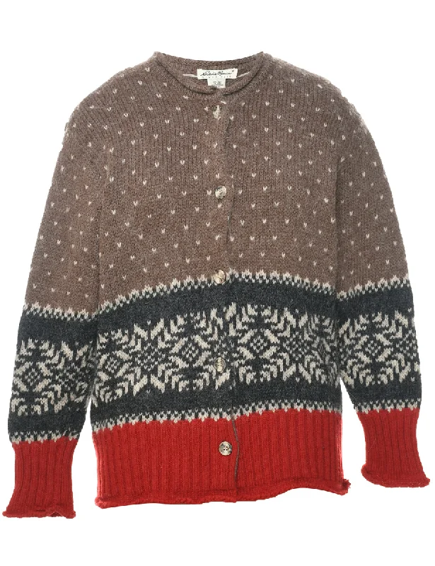 Act Fast wool coatEddie Bauer Nordic Cardigan - M