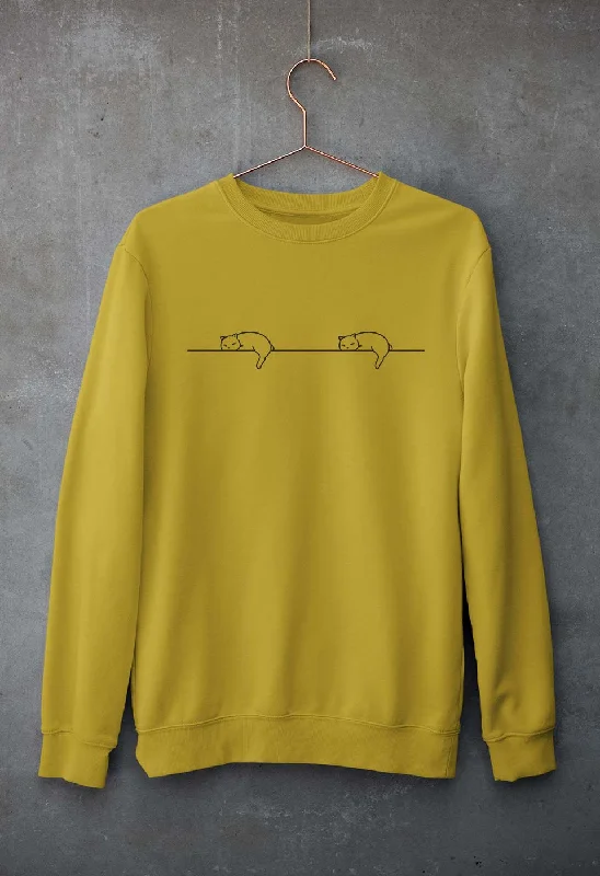 Price Reduction minimalist gym sweatshirtCat Unisex Sweatshirt for Men/Women