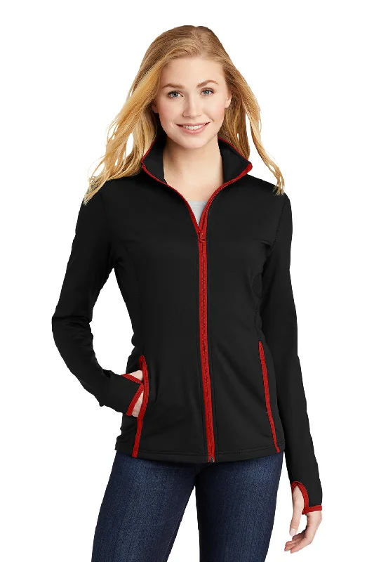 Final Clearance utility coatSport-Tek Womens Sport-Wick Moisture Wicking Full Zip Jacket - Black/True Red Final Clearance utility coatSport-Tek Womens Sport-Wick Moisture Wicking Full Zip Jacket - Black/True Red