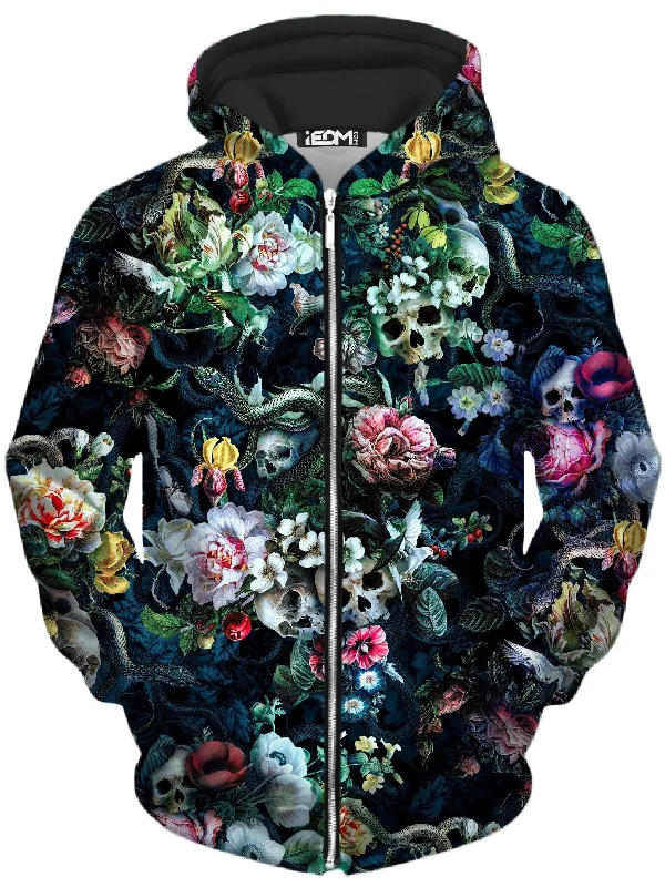 Early Bird Discount oversized pullover hoodieDark Splendor Unisex Zip-Up Hoodie