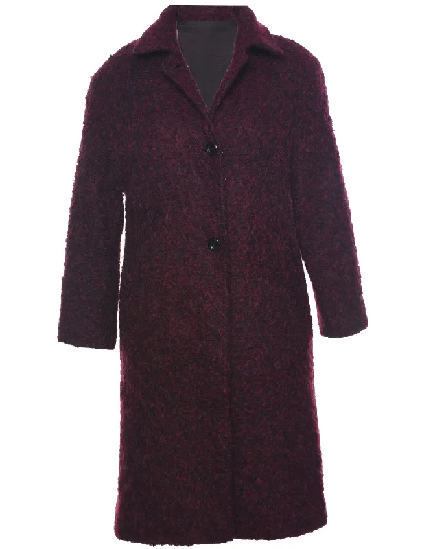 One-DAY Sale premium coatPlum Coat - M