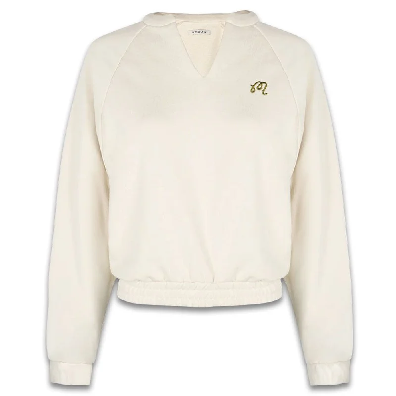 soft shell coatMalbon Gianna II Raglan Pullover Golf Sweatshirt Bone - FW24 Women