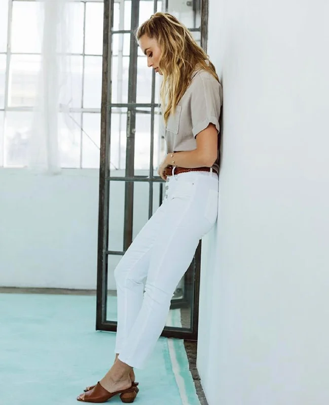 flowy dressGisele Optic White Skinny Jean by Dear John Denim