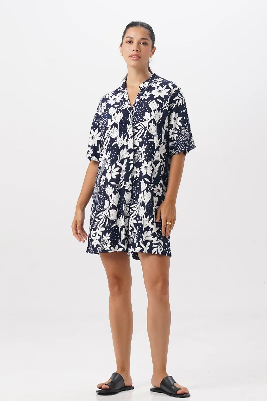 Crazy Deals AYA Short Jumpsuit Navy