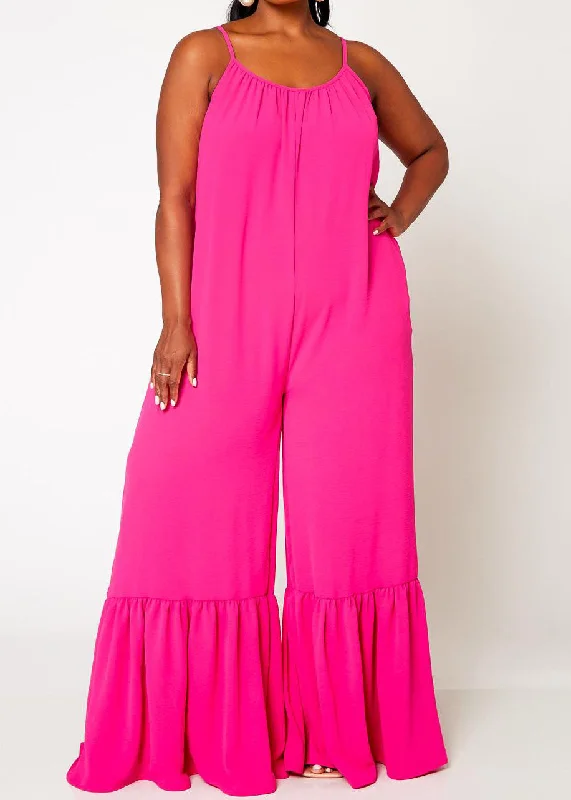 Early Access Hi Curvy Plus Size Women Wide Leg Comfy Jumpsuit
