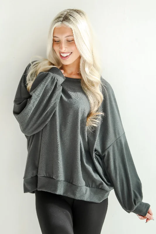 bold workout sweatshirtLeisure Essential Oversized Pullover