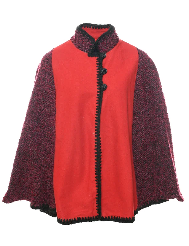 Special Discount cozy coatRed Cape - M