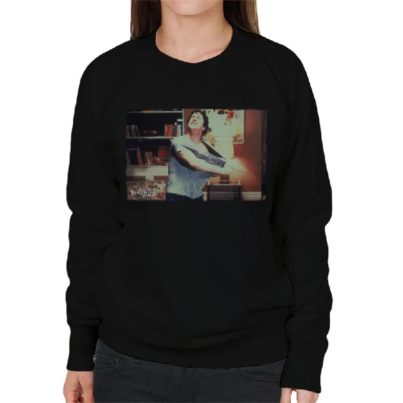 Overstock high-end athletic hoodieAn American Werewolf In London David Transforming Women's Sweatshirt