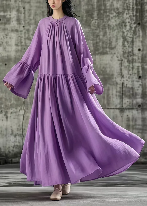 Lowest Prices form-fitting dressCasual Purple Oversized Exra Large Hem Cotton Dresses Flare Sleeve Lowest Prices form-fitting dressCasual Purple Oversized Exra Large Hem Cotton Dresses Flare Sleeve