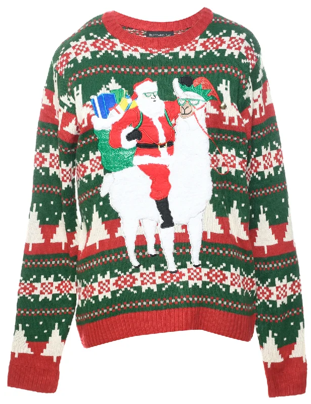 lightweight outerwearSanta Claus  Christmas Jumper - M