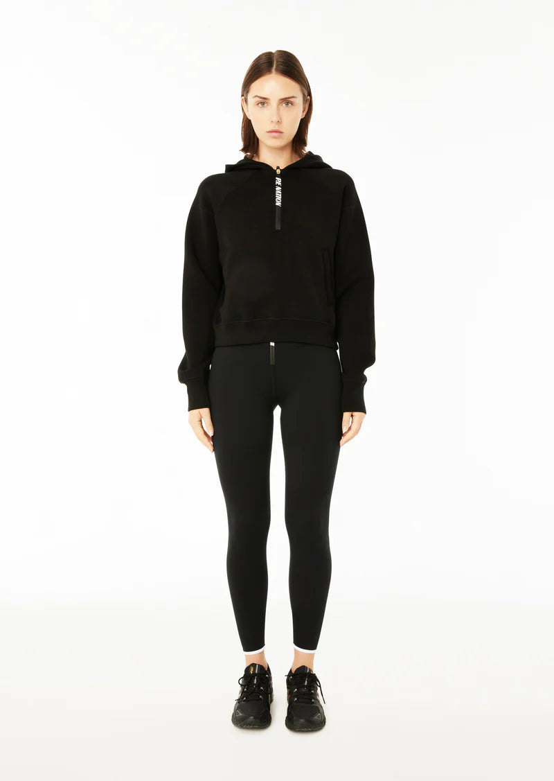 Super Deal athletic streetwear sweatshirtSQUARE OFF SCUBA HOOD IN BLACK