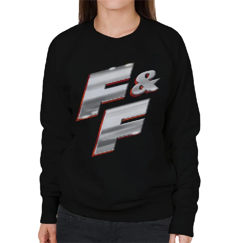 smooth fit athletic sweatshirtFast and Furious FF Chrome Logo Women's Sweatshirt