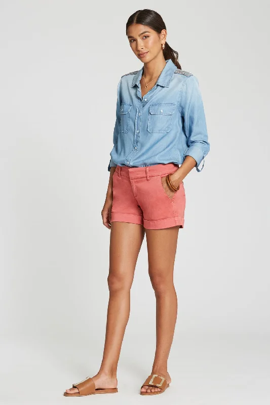 wool dressHampton Midrise Cuffed Comfort Camelia Rose Short