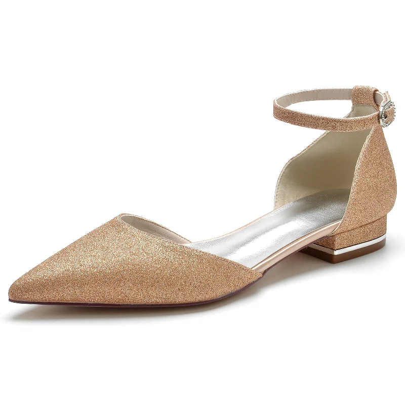 Midnight Sale boho dressFlat Heel 2.5cm Glitter Shoes CK0408
