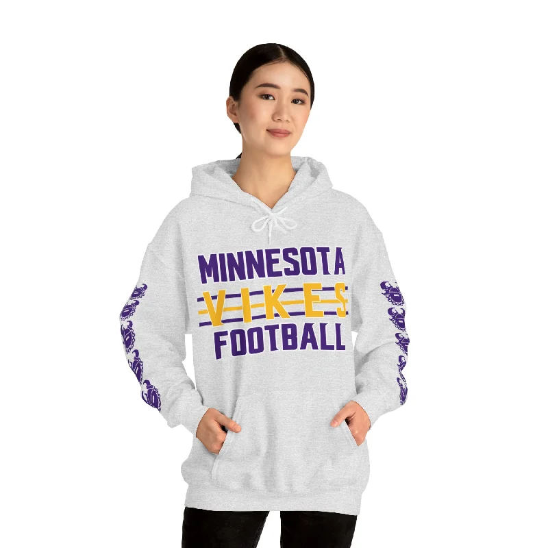 Steals and Deals Unisex Heavy Blend™ Hooded Sweatshirt - Vikes Football + Game Day Helmet (Sleeves) Steals and Deals Unisex Heavy Blend™ Hooded Sweatshirt - Vikes Football + Game Day Helmet (Sleeves)