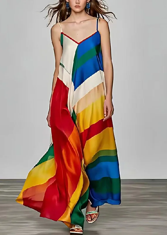 Discount Days summer dressStylish Photo Color V Neck Print Silk Spaghetti Strap Dress Sleeveless Discount Days summer dressStylish Photo Color V Neck Print Silk Spaghetti Strap Dress Sleeveless