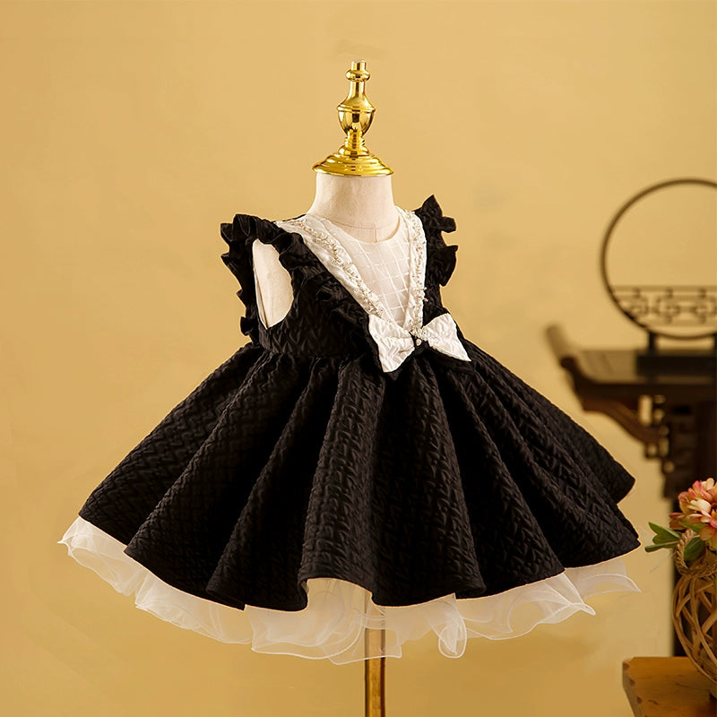 Price Rollback satin midi dressCute Baby Girl  New Year Dress Beauty Pageant Dress Toddler  First Communion Dress