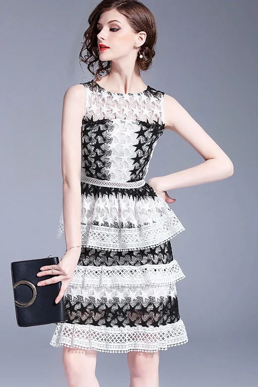 trendy mini dressLittle Star Lace Layered Dress