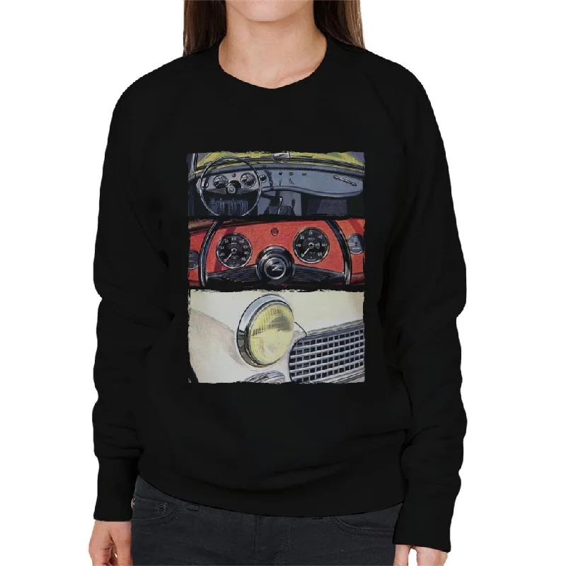 retro sports hoodieAustin Healey Montage British Motor Heritage Women's Sweatshirt