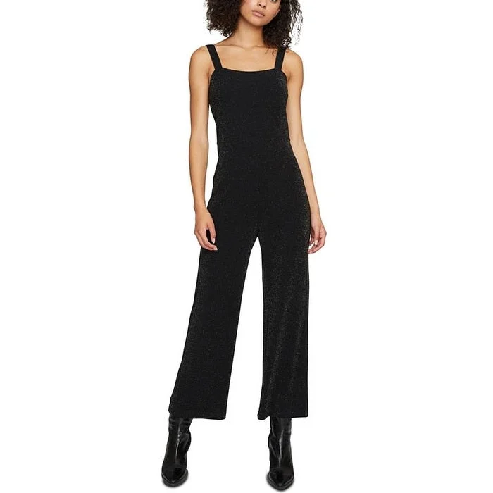 Exclusive Access Sanctuary Women's Glitter Sleeveless Square Neck Wide Leg Jumpsuit Black Size Medium Exclusive Access Sanctuary Women's Glitter Sleeveless Square Neck Wide Leg Jumpsuit Black Size Medium
