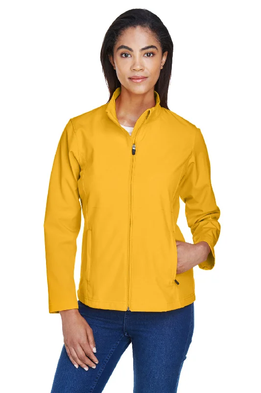 Limited Time Discount urban street coatTeam 365 Womens Leader Windproof & Waterproof Full Zip Jacket - Athletic Gold