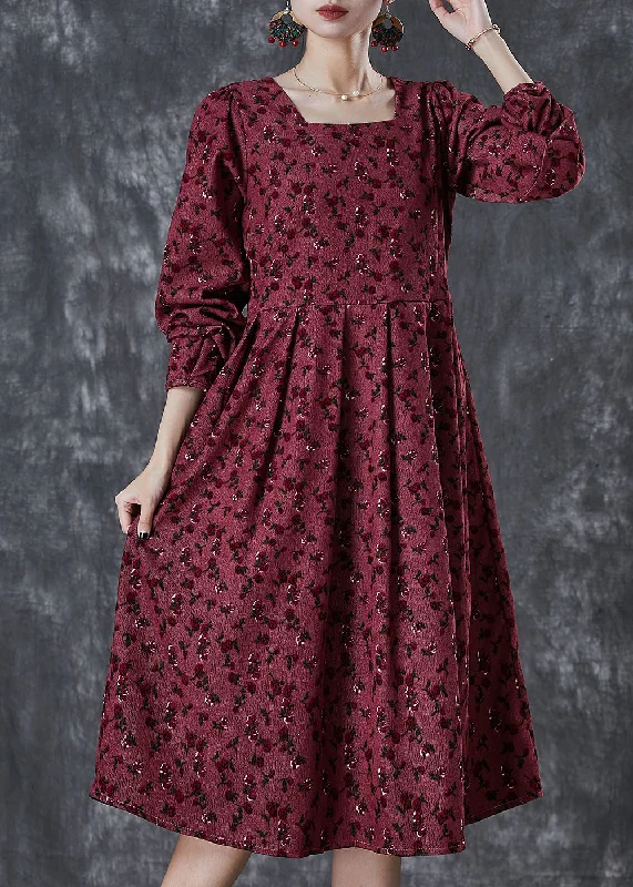 Discount Deals spaghetti strap dressBohemian Mulberry Square Collar Print Corduroy Robe Dresses Spring Discount Deals spaghetti strap dressBohemian Mulberry Square Collar Print Corduroy Robe Dresses Spring