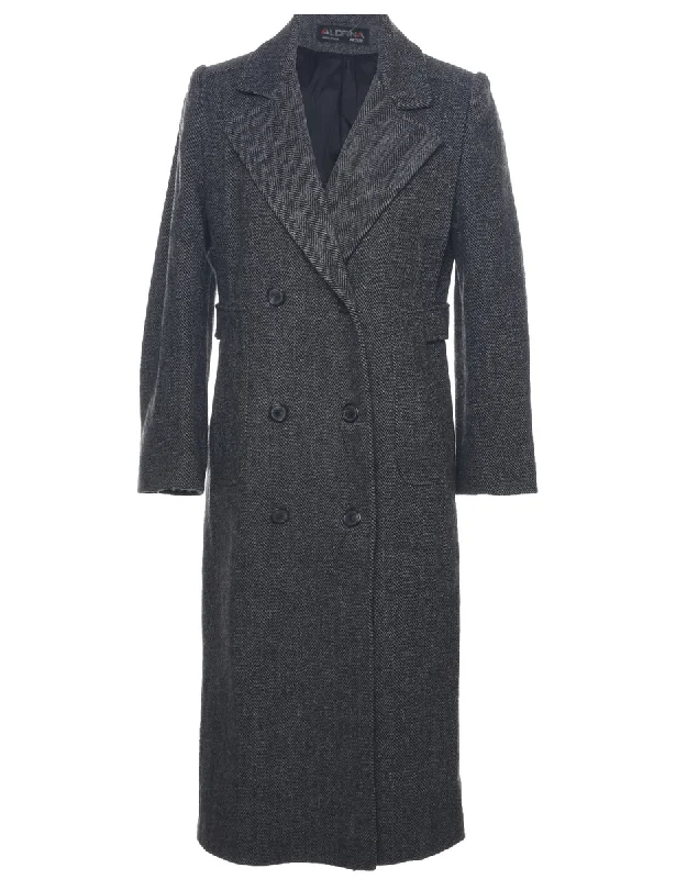 Today’s Special winter coatHerringbone Tweed Wool Coat - M