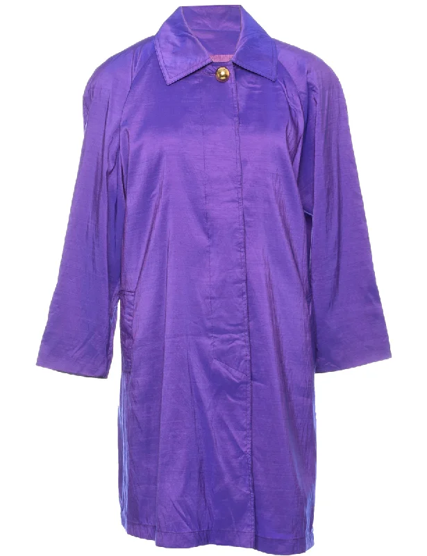 Crazy Deals cozy fleece coatSingle Breasted Trench Coat - M