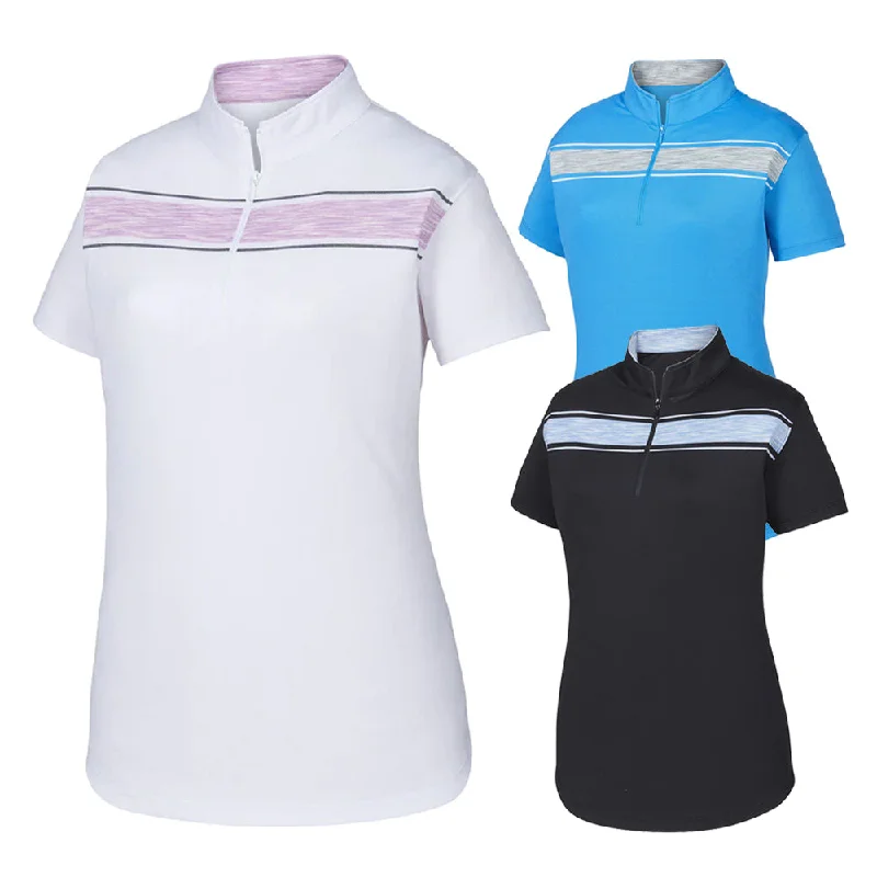 contemporary coatFootJoy Baby Pique Engineered Stripe Zip Golf Pullover 2019 Women