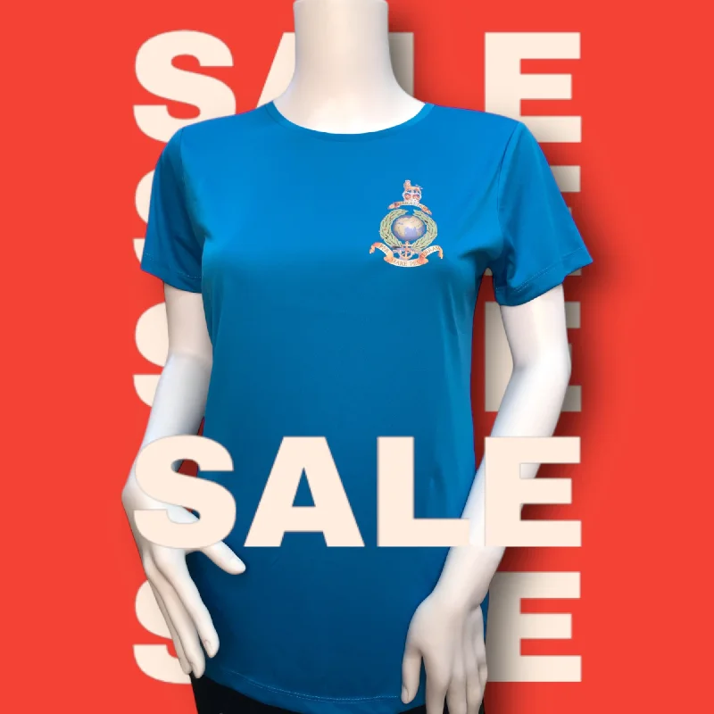 stylish sports hoodieRoyal Marines Ladies Cool Gym T-Shirt - SAPPHIRE