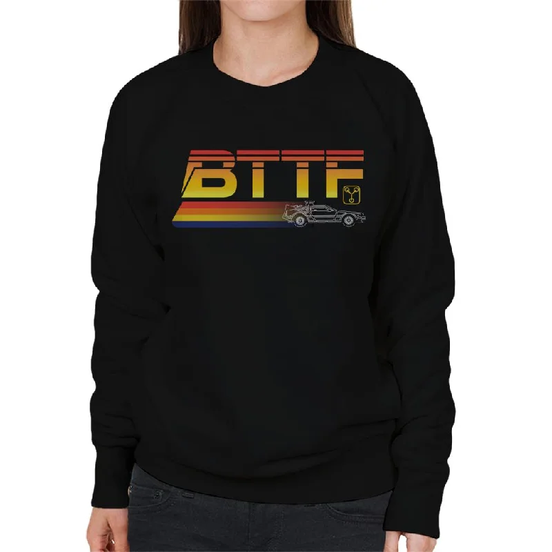 Now or Never premium athletic sweatshirtBack to the Future Delorean Zooming Women's Sweatshirt