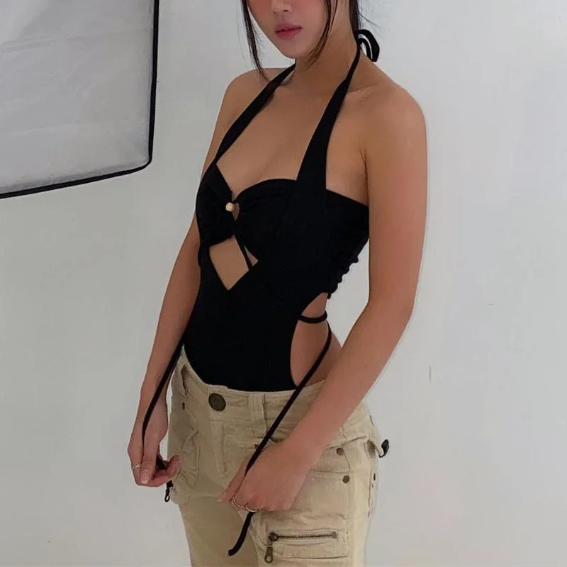 Fantastic Offers Hollow neck jumpsuit YV50023