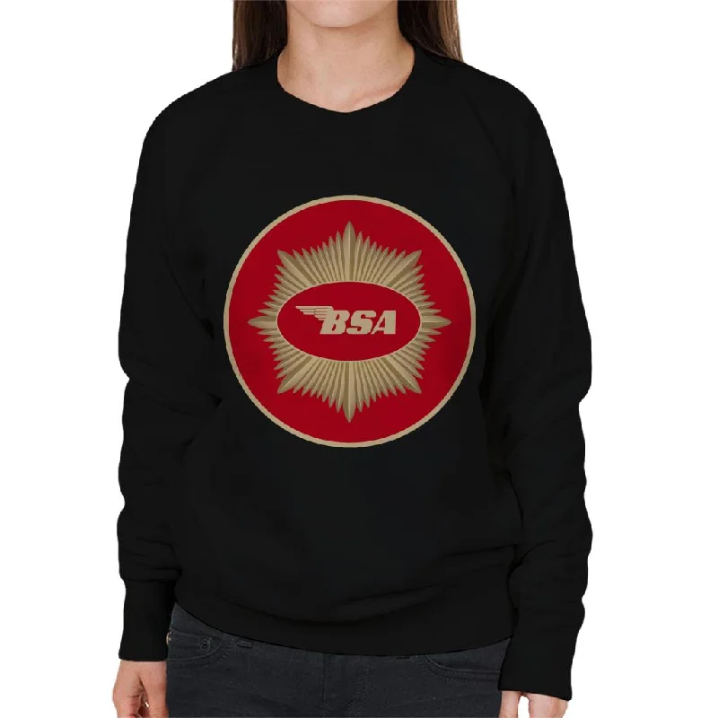 eco-friendly sports hoodieBSA Motorcycle Red Logo Women's Sweatshirt