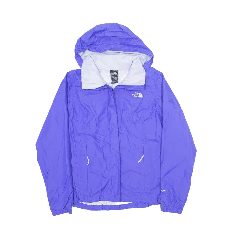 Deal Mania raincoatTHE NORTH FACE HyVent Mesh Lined Rain Jacket Purple Nylon Womens S