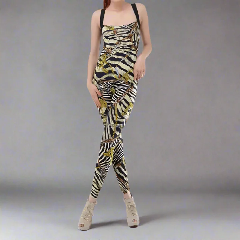 Limited Time Chain Print Catsuit jumpsuit catsuit