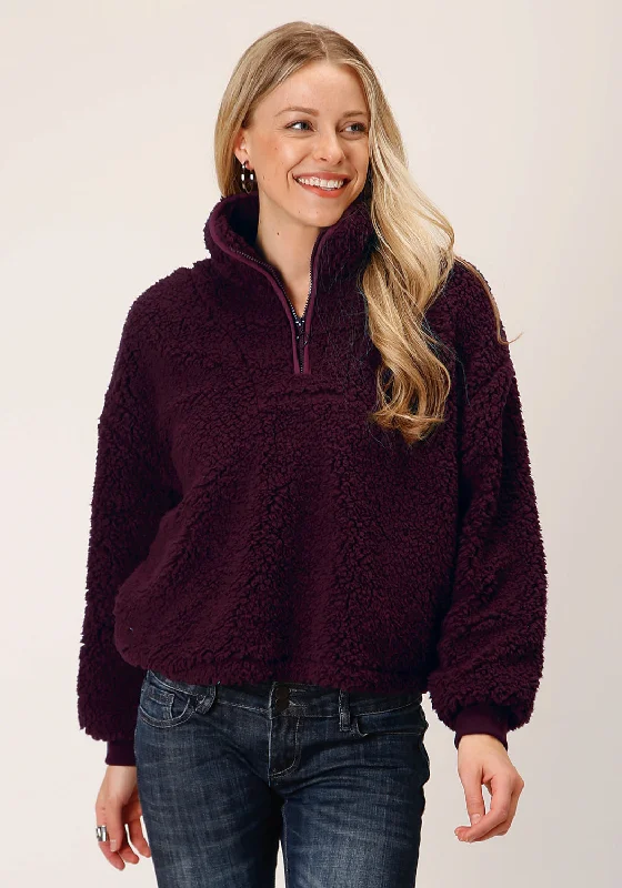 everyday winter coatRoper Womens Polar Wine 100% Polyester Fleece Pullover